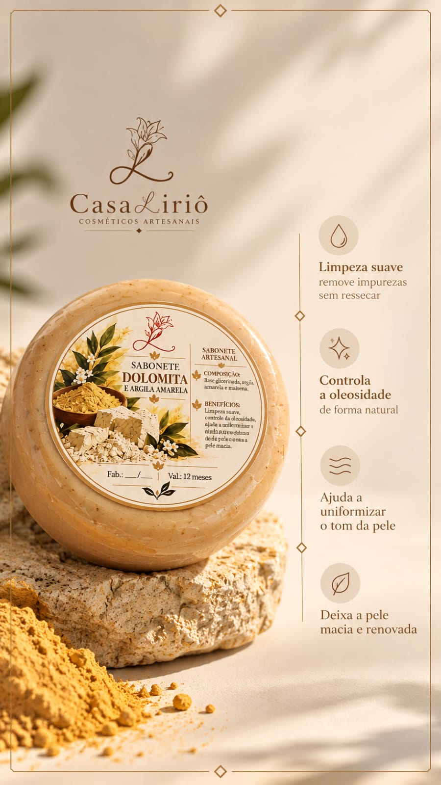 Sabonete Comum Dolomita